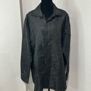 Men's Black Paisley shirt